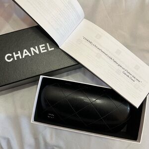 ⚠️Chanel Sunglasses Case. All real. Silver Chanel logo on the case.